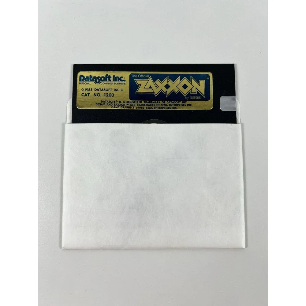 The Official ZAXXON by SEGA/DataSoft for Apple II+ IIe computers 1983